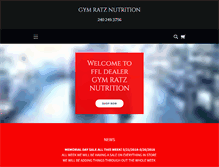 Tablet Screenshot of gymratznutra.com